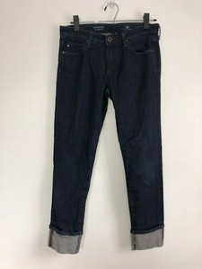 AG-Adriano-Goldschmied-Dark-Wash-The-Stevie-Cuff-Slim-Straight-Jeans-Size-27