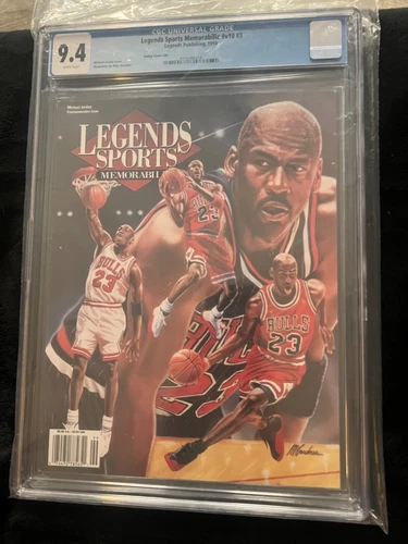 Legends Sports Memorabilia Magazine MICHAEL Jordan CGC 9.4 rare pop 4