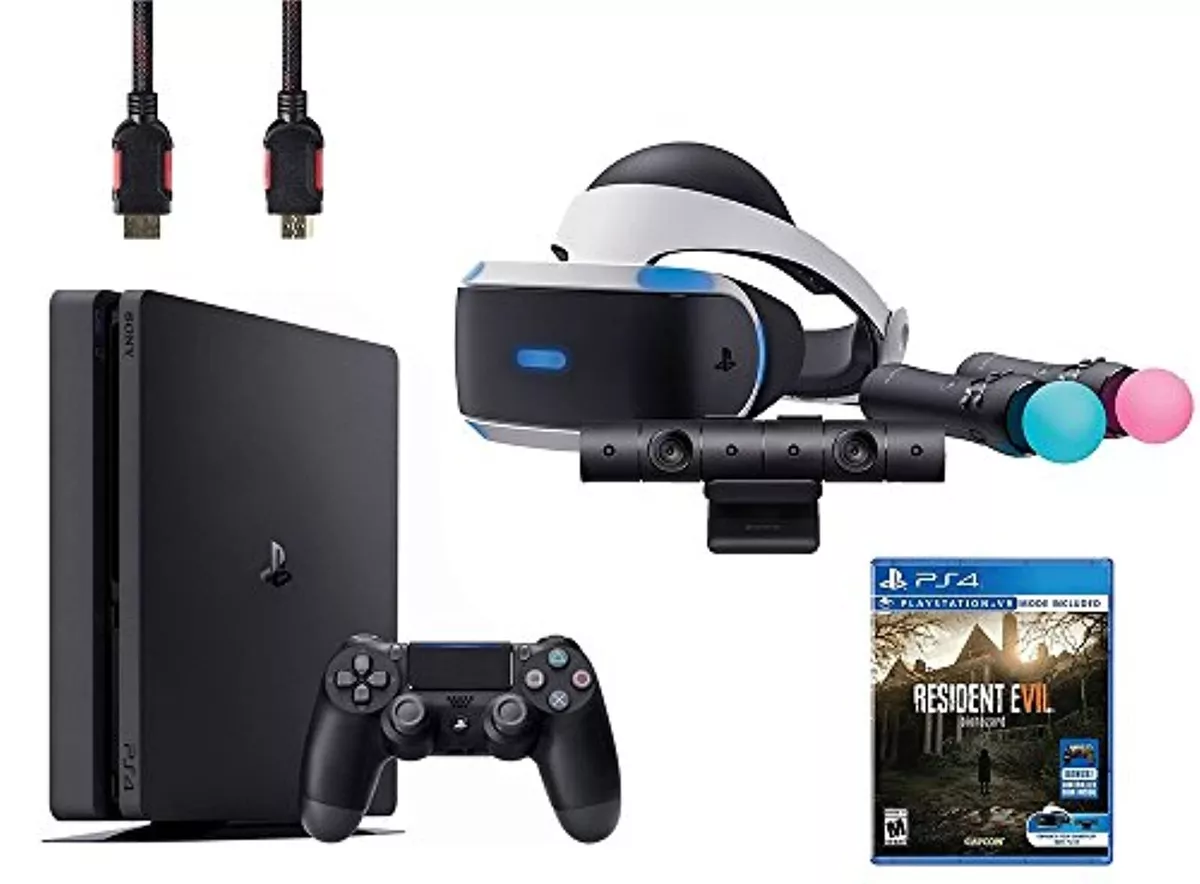 Playstation 4 vr store headset with controllers