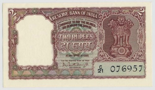 🔴INDIEN 2 Rupien ND UNC P30 Signatur P.C Bhattacharya SELTENE BANKNOTE🔴 - Bild 1 von 4