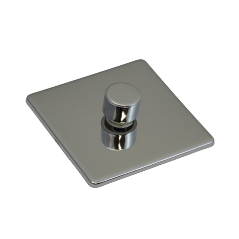 Screwless Polished Chrome Mirror Chrome Sockets & Switches White Trim - Picture 32 of 35