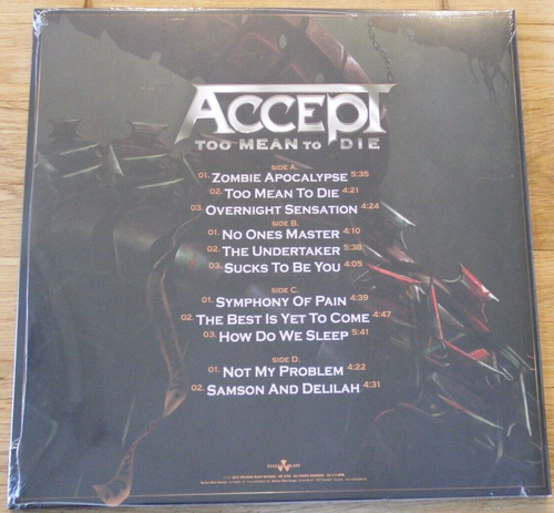 Accept Too Mean To Die 2021 2x GOLD IN SWAMP GREEN Vinyl Record LP NEW SEALED - Picture 3 of 5