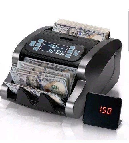 BANKNOTE COUNTER MUNBYN IMC07 GRAY/BLACK New *Open Box* - Picture 2 of 4