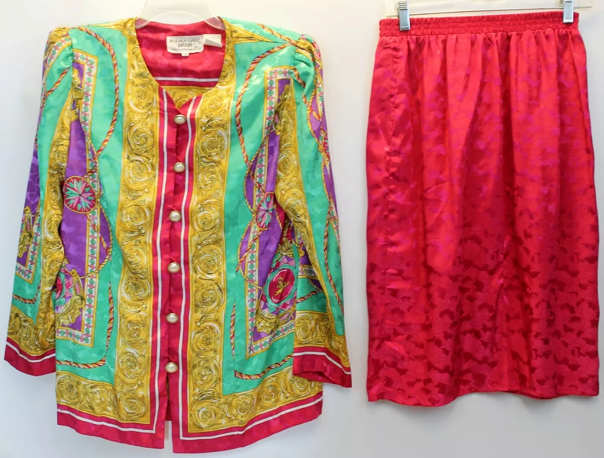 Satin skirt top outfit ebay