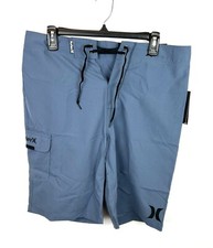 Hurley Men  s One And Only Blue 22 Inch Board Shorts Size 31