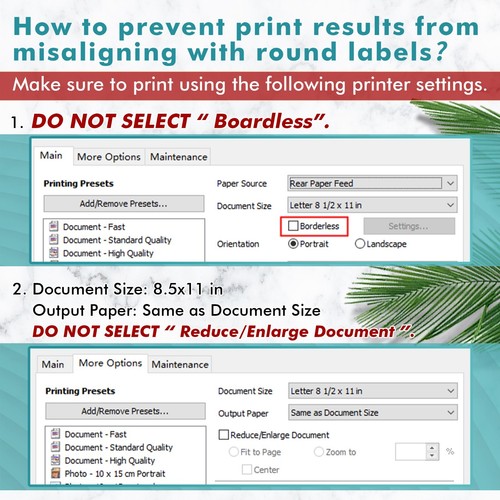 Lot Koala Printable Round Label 2 Inch Waterproof Sticker Paper for Inkjet Laser - Picture 59 of 62