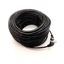 15m Network Ethernet Cable Cat5e RJ45 Black External Outdoor LAN PC Router Modem