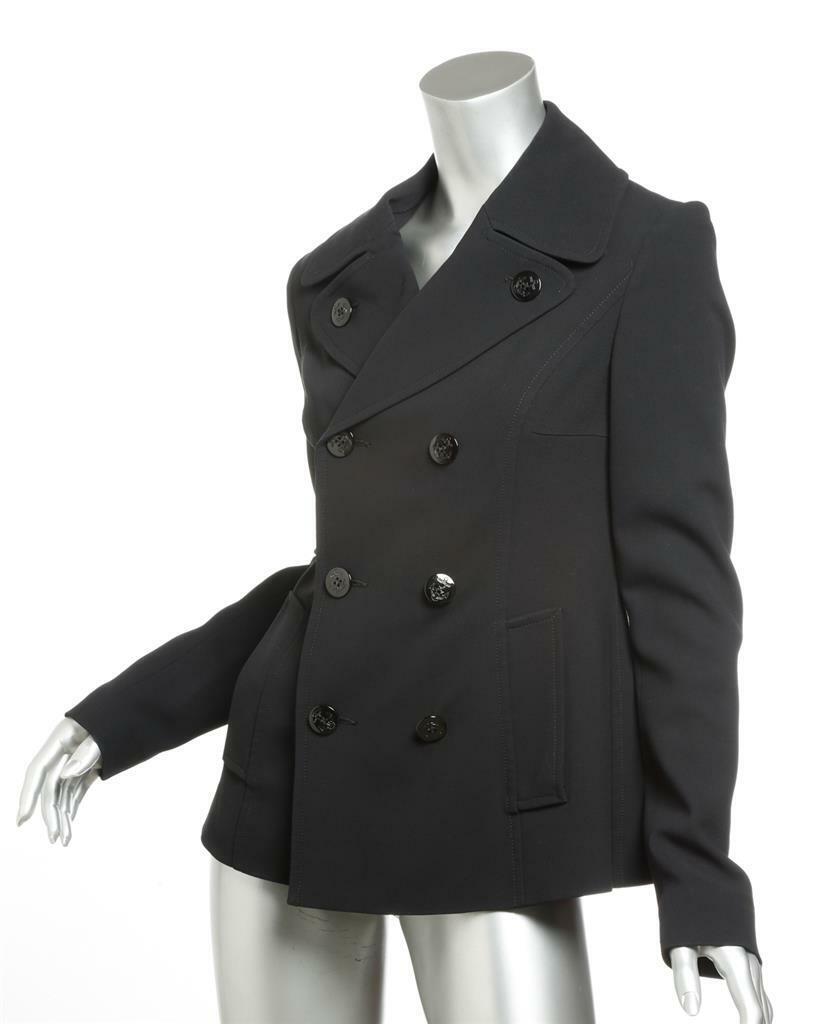 JEAN PAUL GAULTIER FEMME Black Double Breasted Blazer CROCHET BACK