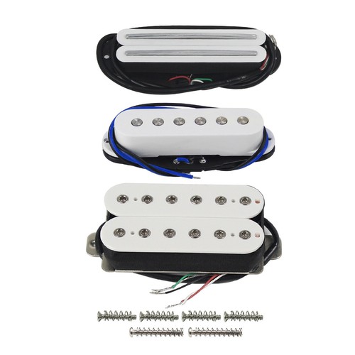 FLEOR HSS FD Guitar Pickup Set Dual Rails/Single-Coil/Humbucker Pickups - Picture 6 of 19
