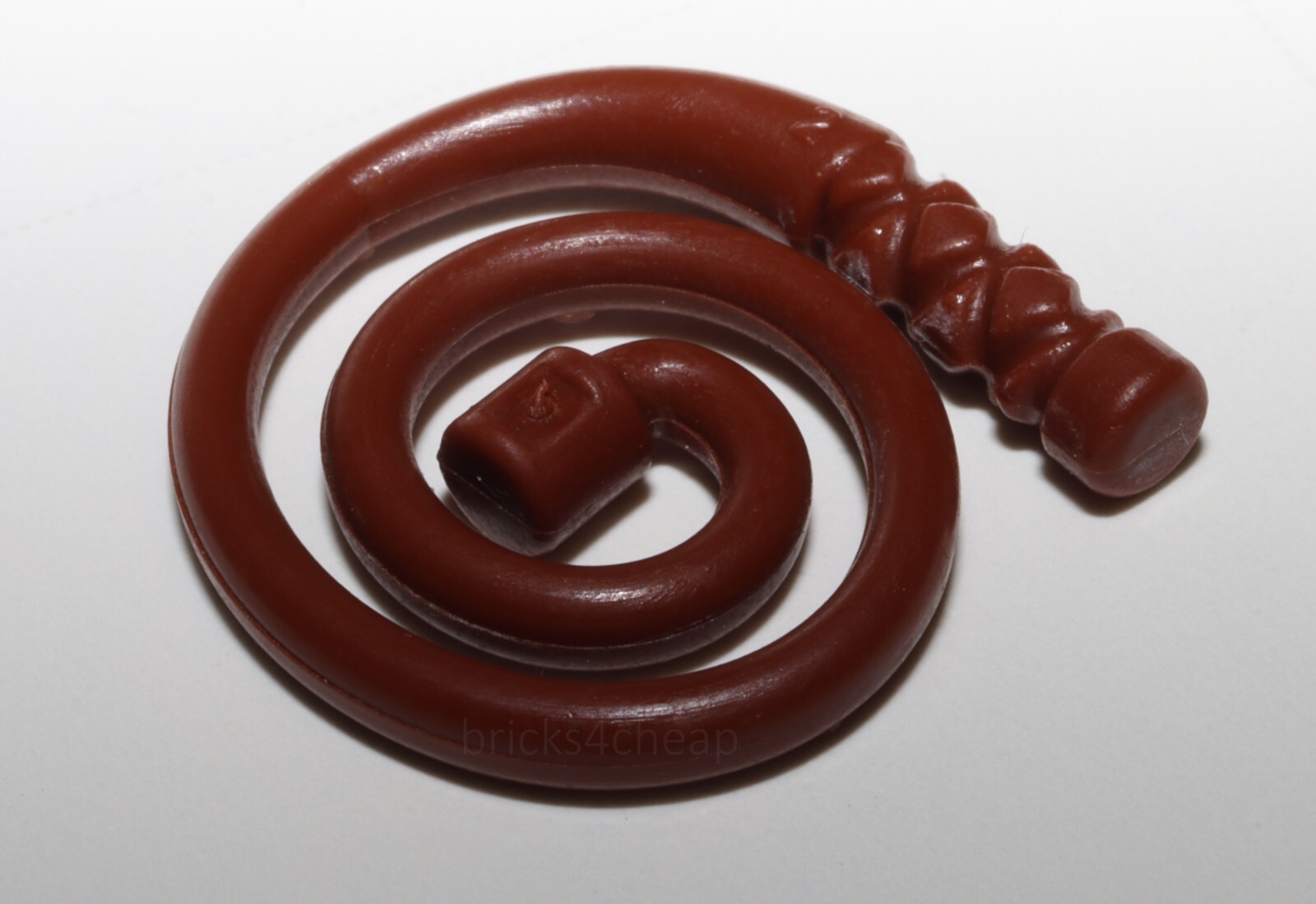 Lego 2x Reddish Brown Coil Whip Indiana Jones Minifig Utensil