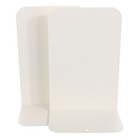 2Pcs Simple Metal Book Ends Practical Bookend Desktop Organizer for Home