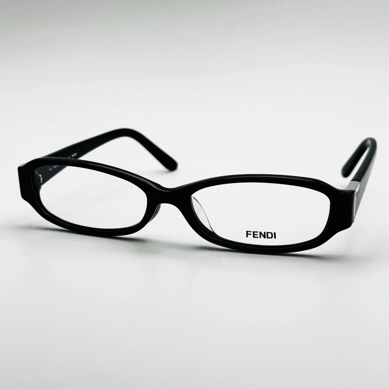 FENDI F950A 001 Black Eyeglass Frame Deadstock Vintage Italy Women's 53 16 140