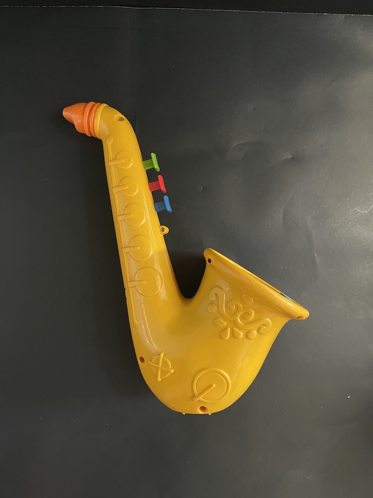 Vintage 1989 Fisher Price Bubble Blowing Saxophone Horn Bubbles Sax