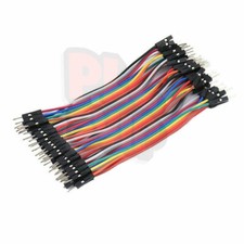 40PCS Dupont 10CM Male To Male Jumper Wire Ribbon Cable for Breadboard Arduino