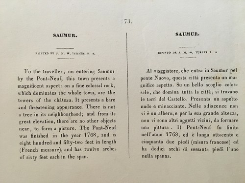 Francia Saumur da Le più belle incisioni in acciaio Firenze 1852 - Bild 2 von 5