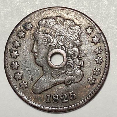 1825 Classic Head Half Cent