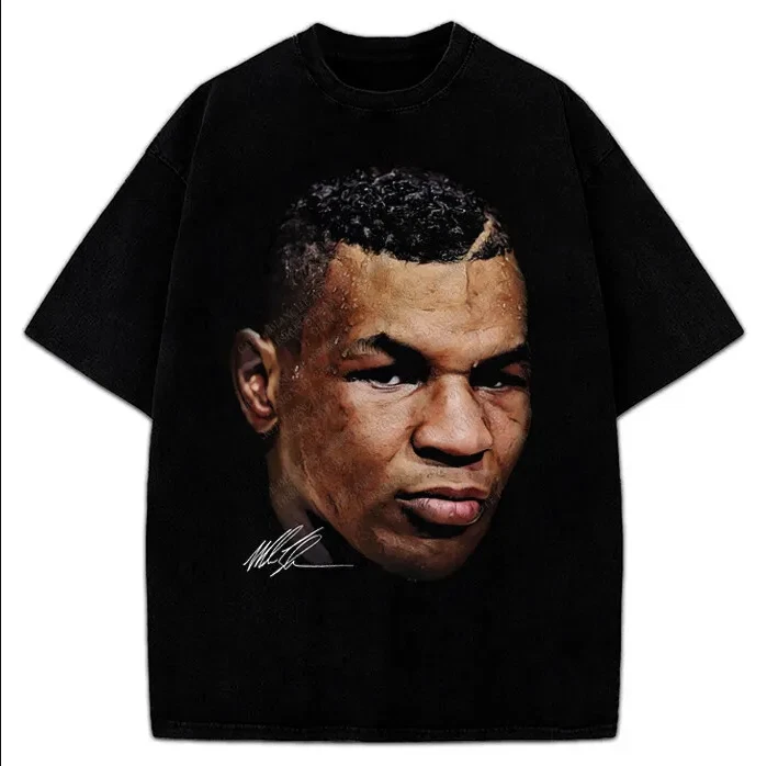 Mike Tyson T-Shirt Young Mike Tyson Portrait Graphic Tee