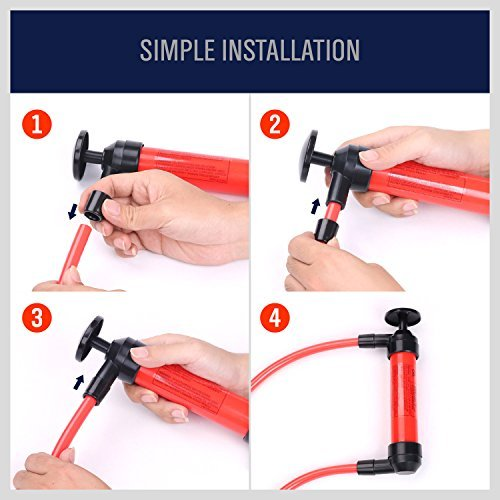 US Fuel Transfer Pump Kit Fluid Extractor Suction Tool for Oil Gasoline Water - Bild 4 von 9