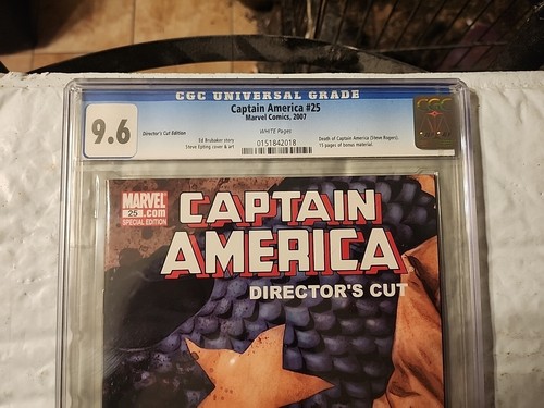 Captain America #25 CGC 9.6 Directors Cut SEHR SELTEN RARITÄT Tod von Steve Rogers - Bild 2 von 6