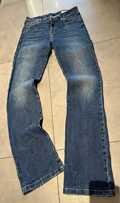 CROSS JEANS Damen Jeans Denim Blau Straight Leg W30/L30