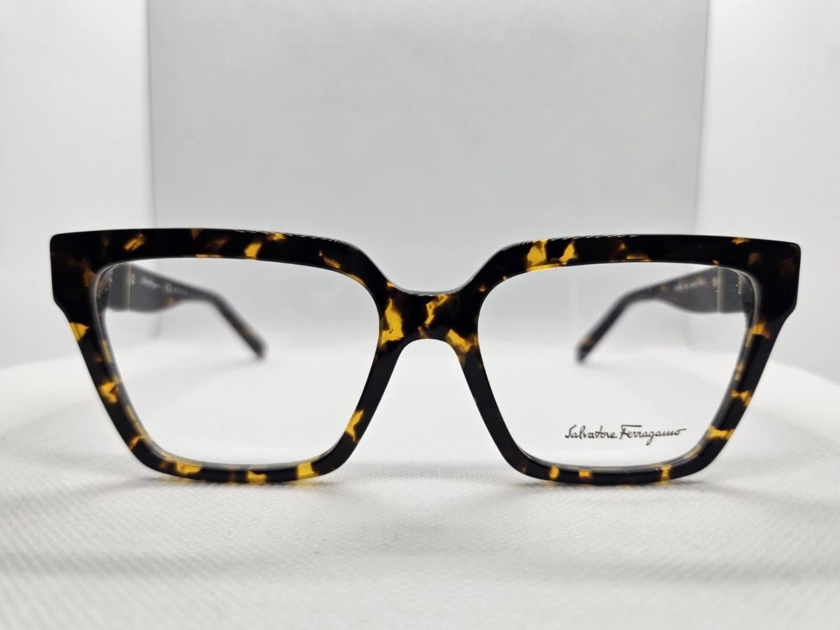 Salvatore Ferragamo Eyeglasses Women 52-16-135 Brown FE2521A Titanium Japan NEW Salvatore Ferragamo Women Titanium Eyeglass Frames for sale  main image 3