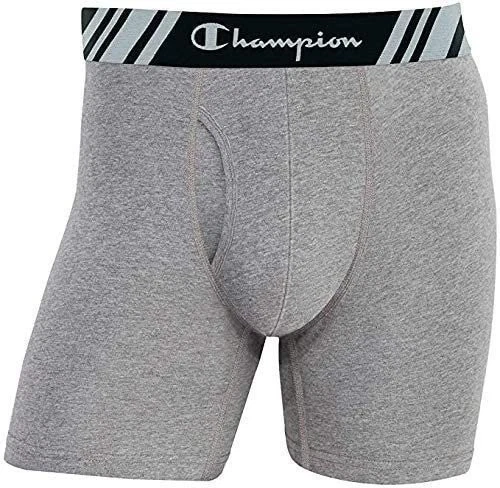 Paquete de 10 calzoncillos boxer Champion Elite para hombre cómodos todo el día doble secado X-Temp... Foto 4 de 4