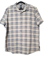 Mountain Hardwear XL Mens Cotton Short Sleeve Button Down Shirt Hiking Outdoor
