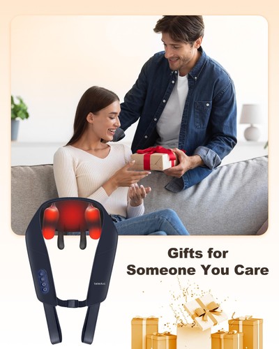 Neck and Shoulder Massager with Soothing Heat, Cordless Neck Back Massager, U... - Picture 8 of 8
