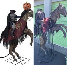 HEADLESS HORSEMAN ANIMATRONIC HALLOWEEN DECORATION LIFE SIZE VISIONS HOME DEPOT