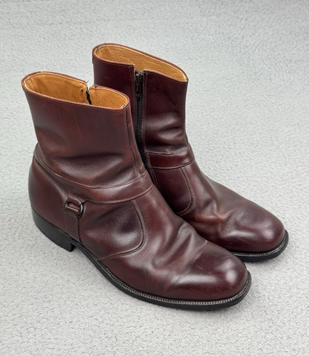 Breather Wright Men's Size 7.5 E Zipper Ankle Chelsea Boots 468 Leather Boots