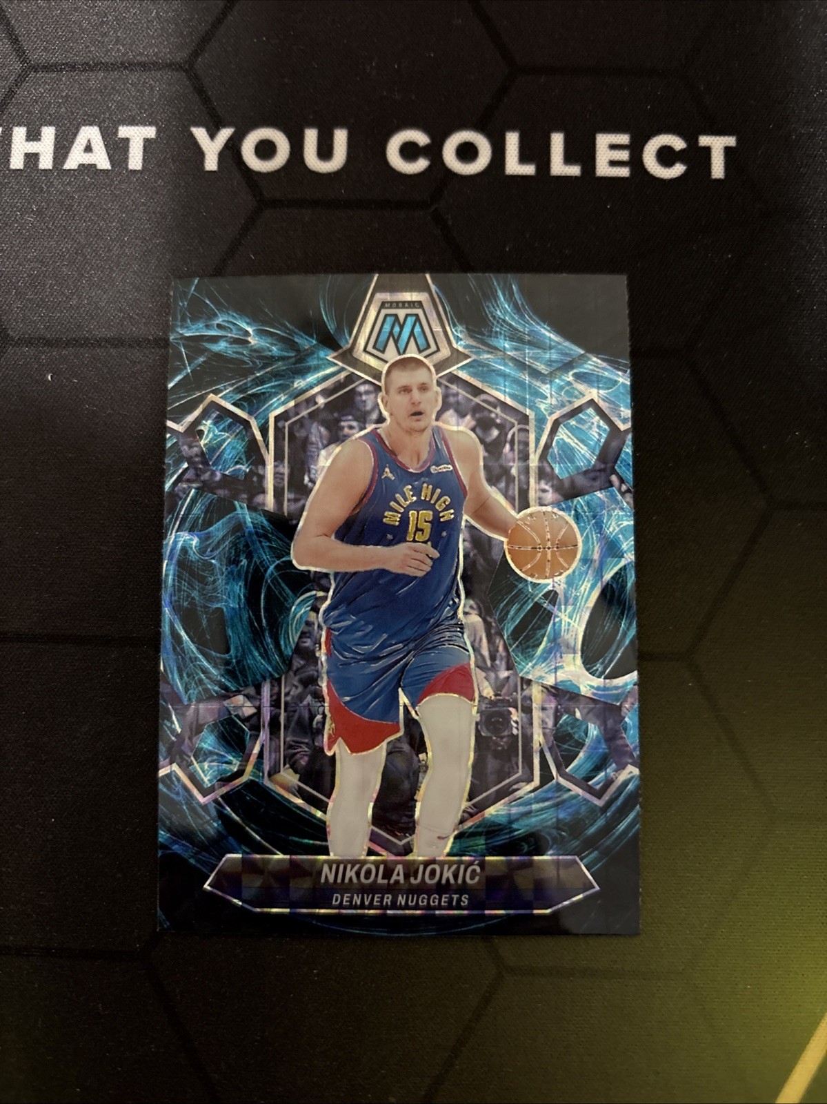 2023-24 Panini Mosaic Basketball Nikola Jokic #47 Genesis Prizm Case Hit SSP