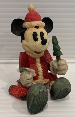 Disney Enesco MICKEY MOUSE MARIONETTE SANTA CHRISTMAS Figure Christmas Tree Gift