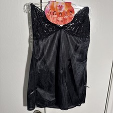 Black UltraFlirty Lace Trim Cami Size M