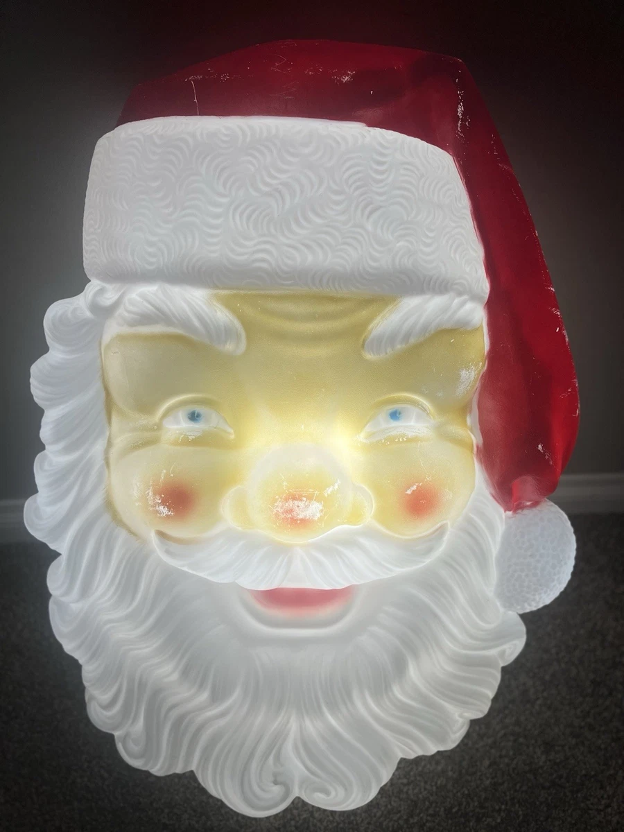 Lighted Santa Face In Christmas Lights (1946-1990) for sale | eBay