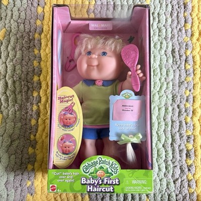 Mattel 2001 Cabbage Patch Kids Baby's First Haircut Girl Doll Abbie Janet Rare