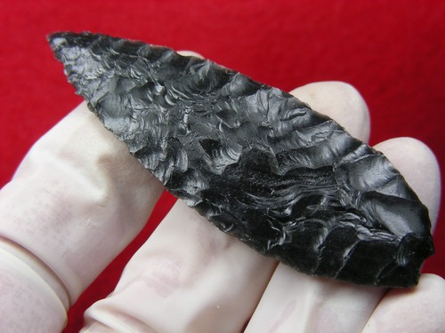 OBSIDIAN CASCADE 2-1/2" OREGON Authentic Indian Relics - Picture 13 of 23