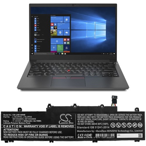 Batería para Lenovo ThinkPad E14 Gen 2 E15 5B10X02603 L19C3PD5 L19L3PD5 L19M3PD5 - Imagen 5 de 5