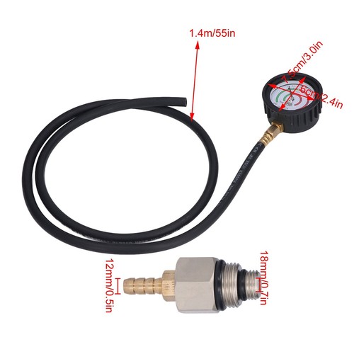 Car Catalytic Converter Back Pressure Test Kit M12 M18 Adapter Exhaust Tools - Picture 7 of 12