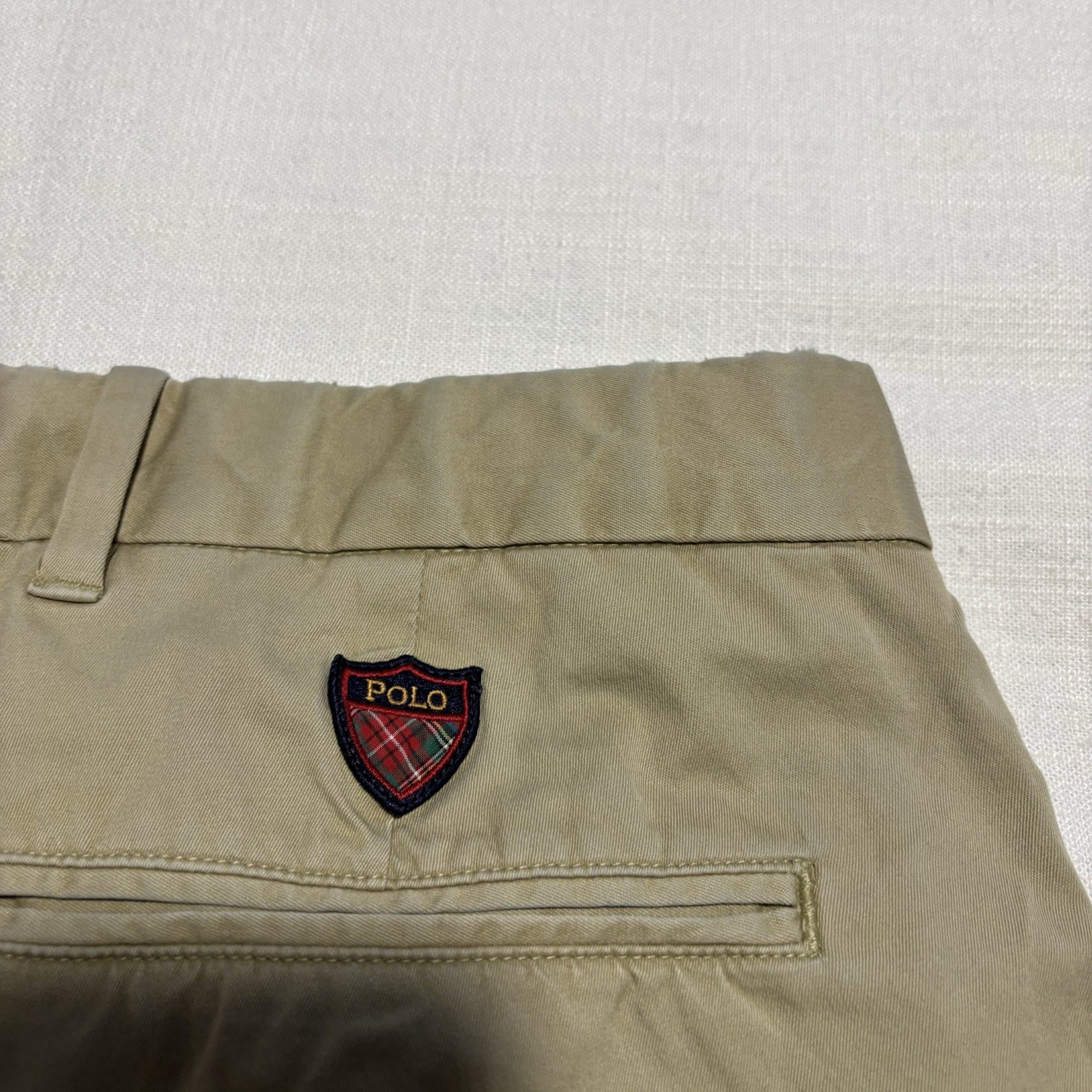 Men’s Polo Golf Ralph Lauren Cotton Twill with Stretch Khaki Shorts | Size 35 thumbnail 5