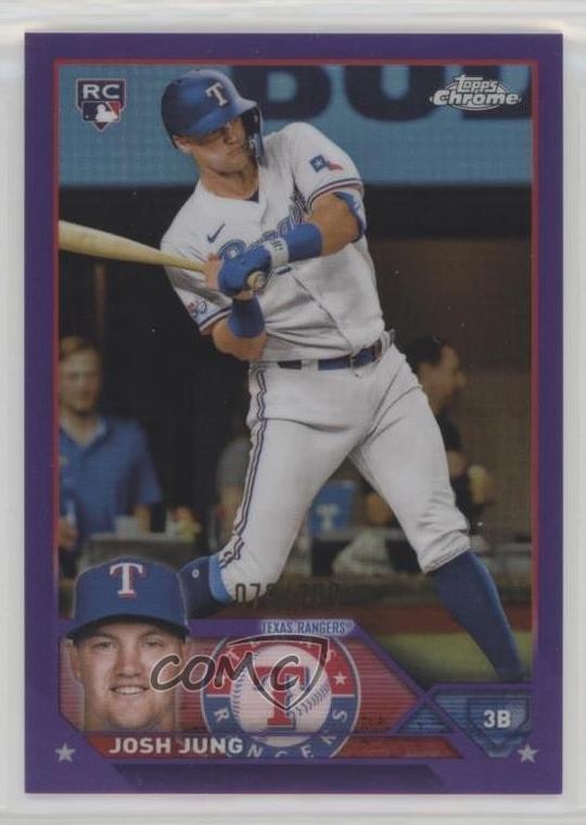 2023 Topps Chrome Purple Refractor 78/250 Josh Jung #93 15wb