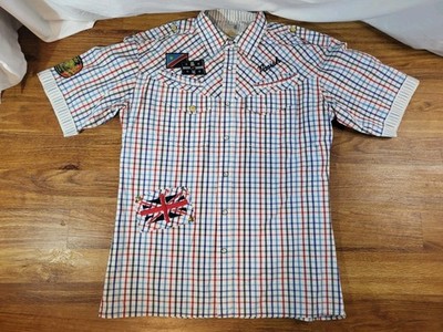 Parish Plaid Size 4XL Pearl Snap Patches Embroidered Streetwear