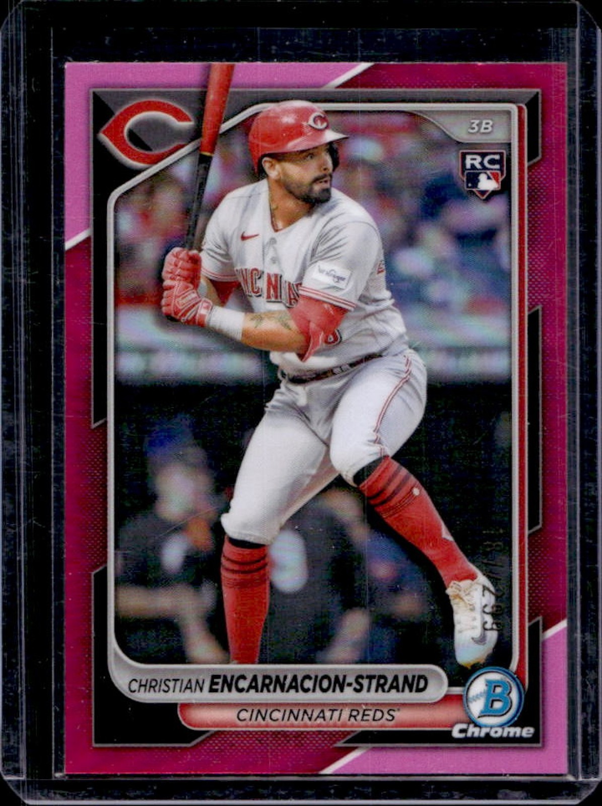 2024 Bowman Chrome Christian Encarnacion-Strand RC Fuchsia Refractor #187/299