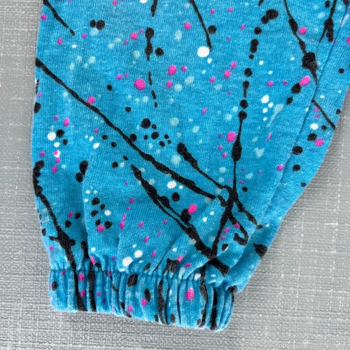 Pantalon vintage imprimé éclaboussures de peinture bleu surf Floride 4T - Photo 3/10