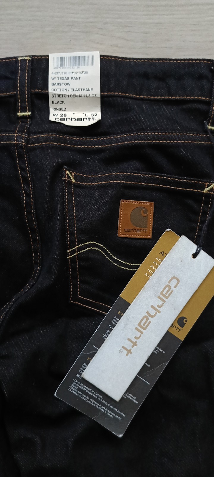 Carhartt Jeans New Black With Tags thumbnail 3