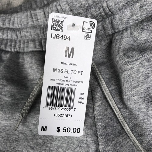 ADIDAS Essentials Fleece 3-Stripes Tapered Cuff Joggers Men's Size Medium IJ6494 - Picture 7 of 16