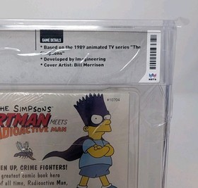 The Simpsons: Bartman Meets Radioactive Man NES WATA 8.0 A+ Brand New Sealed