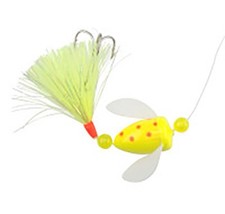 Rapture Trolling Flies Lake Trout Rig In Yellow Fever Glow NEW