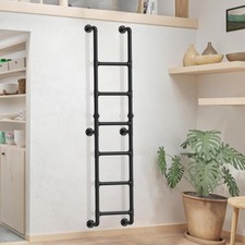 6-rung Wall Mounted Metal Step Ladder Basement Window Well Egress Fire