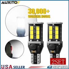 4PC AUXITO 921 912 T15 W16W  LED 6000K Backup Reverse Light Bulb CANBUS Bright Y