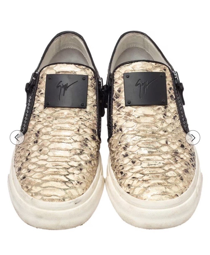 Giuseppe Zanotti Python Embossed Leather Devon Sn… - image 3